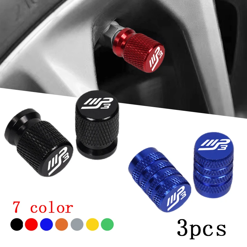 For Piaggio MP3 125 300 400 500 MP3125 MP3300 MP3500 Accessories 3PCS Motorcycle Wheel Tire Parts Valve Stem Caps Cover