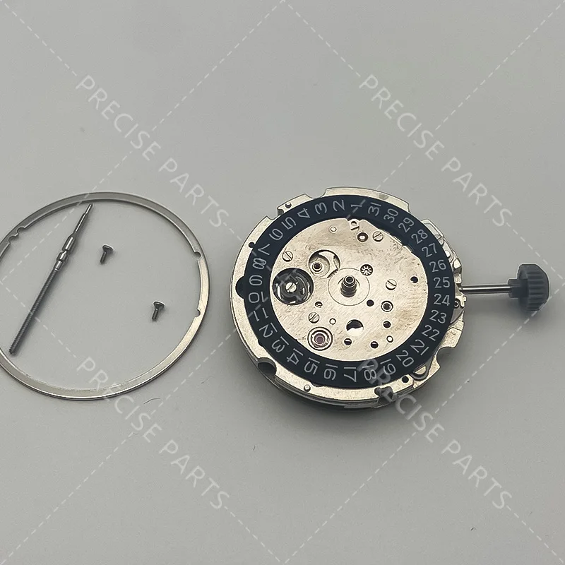 New 8205 Automatic Movement 3-hand Date 3:00 Watch Parts Black Calendar Watch Movement 8200 Movement ﻿