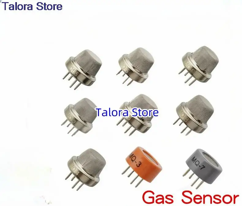5 adet/grup MQ-2 MQ-3 MQ-4 MQ-5 MQ-6 MQ-7 MQ-8 MQ-9 MQ135 MQ2 MQ3 MQ4 MQ yanıcı karbon monoksit gaz sensörü