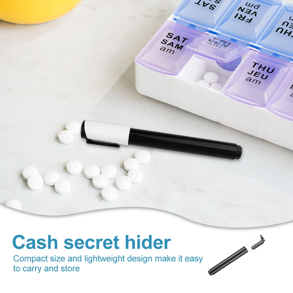 Hidden Money Container Disguise Marker Pill Box Fountain Ink Pen Cash Hider Decorative