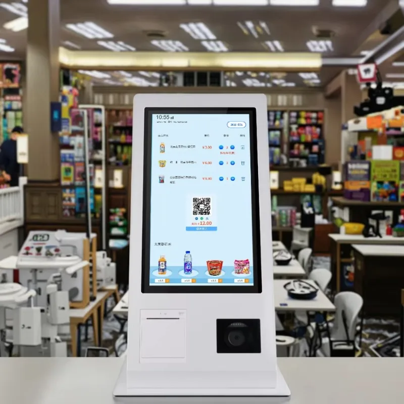 Windows Touch POS 58mm Built-in Printer A4 Qr Scanner Order System Self-service Kiosk