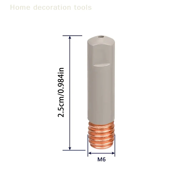 5pcs MB15AK Lasmondstuk Tips Coating Beschermen Gasmondstuk Tip 0.8mm MIG Lassen Gereedschap Onderdelen