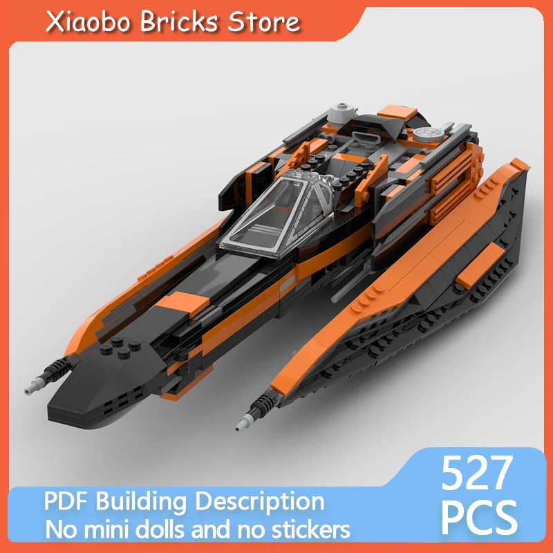 

Star Movies Model MOC Building Bricks Military Interstellar Fighter Modular Technology Gifts Holiday Assemble Children Toys Suit