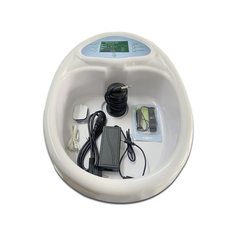 New Detox Foot Spa Machine Big Basin For Home Use Cell Detoxification Foot Basin With Electrode Pads and Foot Basin Liners