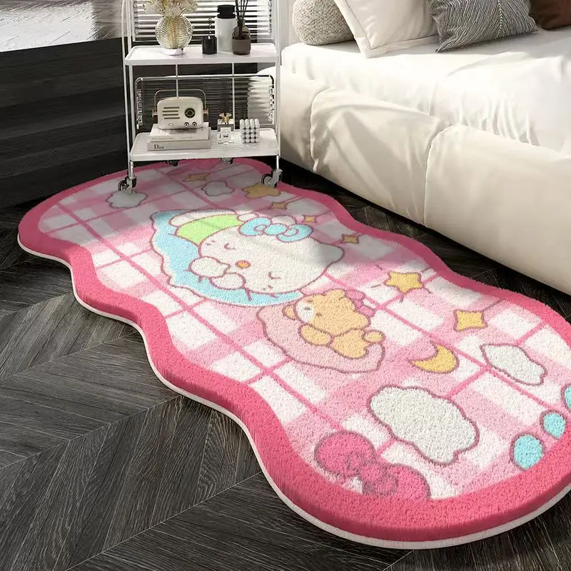 Anime Sanrio Hello Kitty Slaapkamer Raam Vlekbestendig Tapijt Thuis Woonkamer Bank Antislipmat Garderobe Mat meisje Geschenken