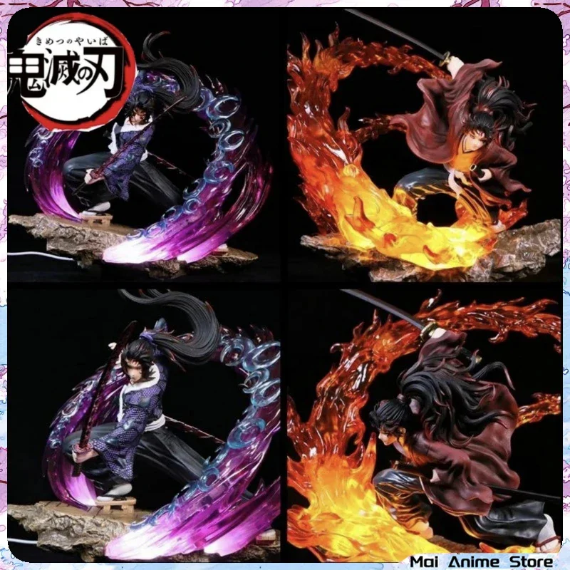 Kokushibou vs Tsugikuni Yoriichi figurka Anime światło Kimetsu No Yaiba PVC figurka Demon pogromca zabawki prezenty lalki