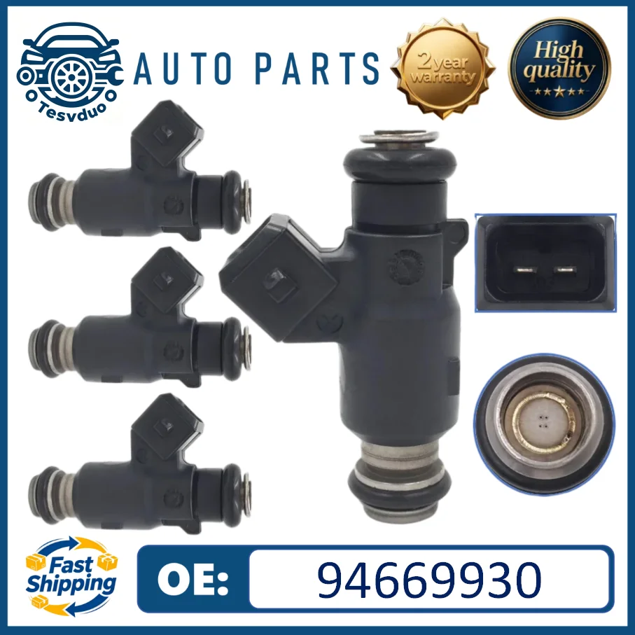 94669930 Inyectores de combustible de alta calidad, 4 piezas, para Chevrolet Celta, Chevy Prisma
