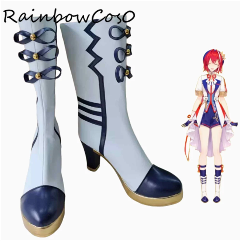 Ange Katrina Lize Helesta Inui Toko Virtual YouTuber VTuber Cosplay Shoes Boots Game Anime Party Halloween RainbowCos0 W5011