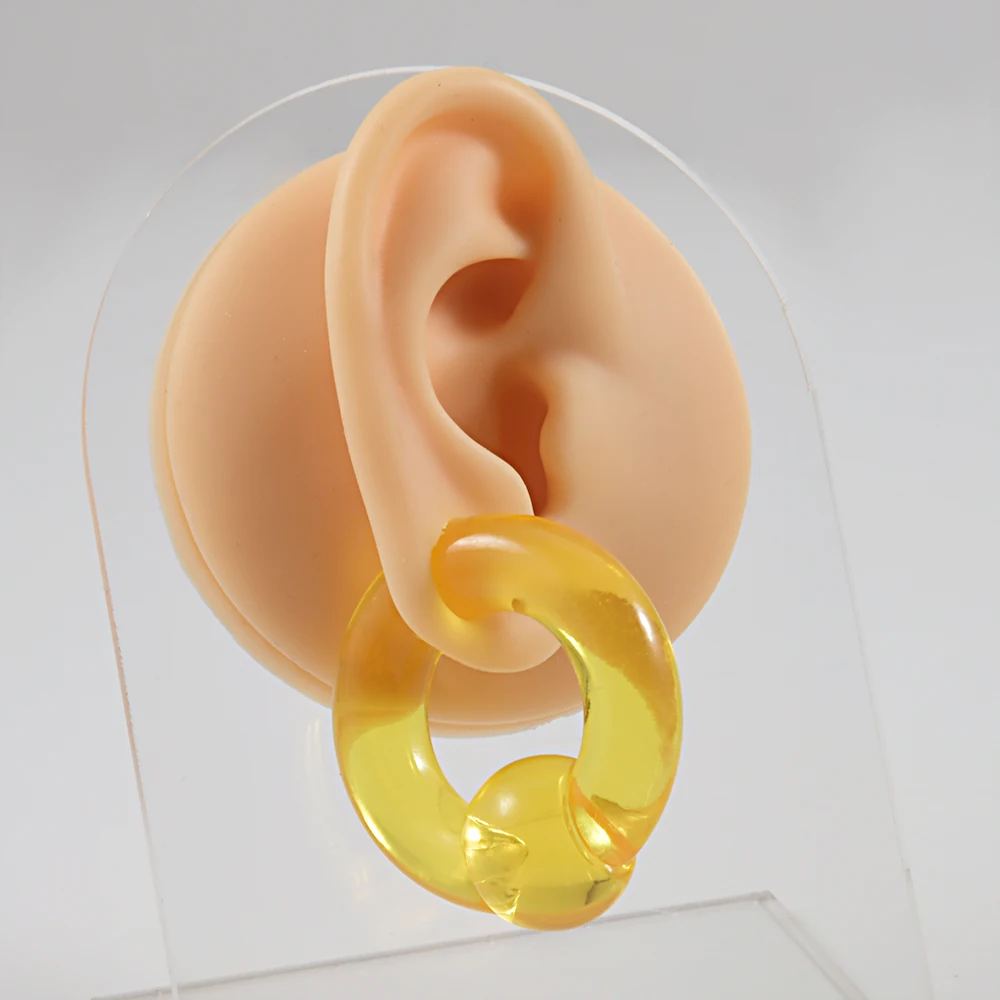 00G Acrylic Captive Bead Ring Ear Plug, Body Jewelry