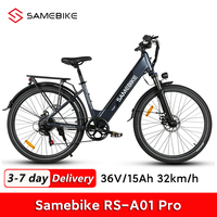 Samebike RS-A01 Pro Electric Bicycle for Adults Mountain Bike 500W 36V 15Ah Lithium Battery City E-bike