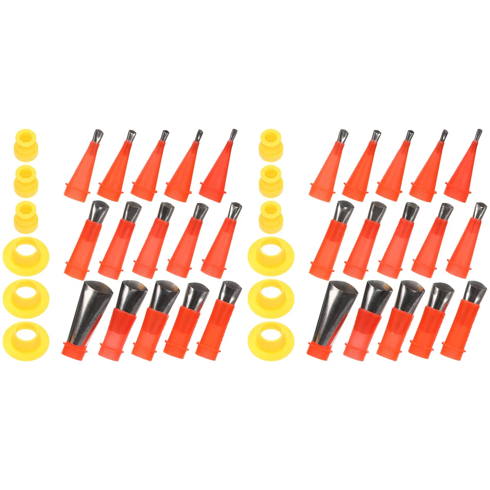 

2Sets Caulking Nozzle Applicator Finishing Tool Silicone Stainless Steel Reusable Caulking Tips Kit for Home Floor Kitchen