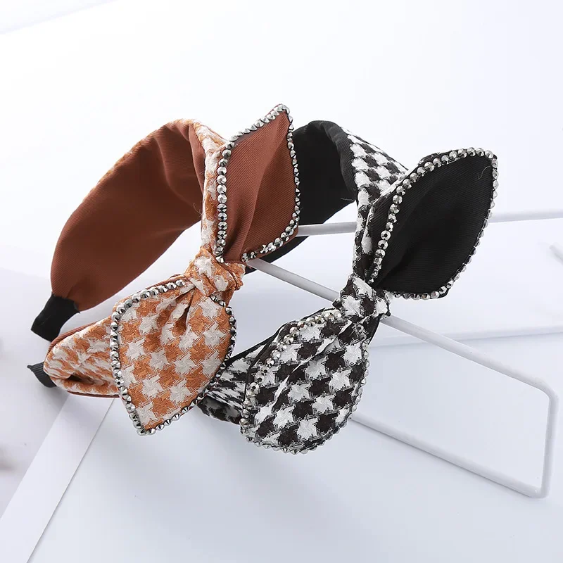 

Vintage Women Wide Cloth Knotted Headbands for Woman Girls Daily Shopping Hair Hoop Accessories