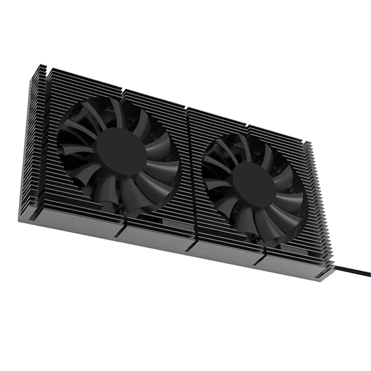 618 Mega Sale Aluminum GPU Backplate with 70mm 4Pin PWM Cooling Fan Heatsink for Gaming Graphics Card Silent