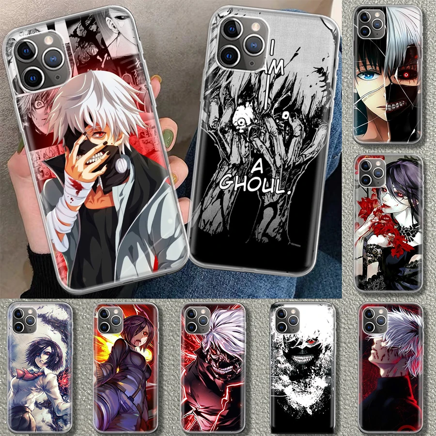 

Tokyo Ghouls Anime Phone Case Cover For iPhone 11 12 13 Mini 14 15 Plus 16 Pro Max 17 Air 7 8 + SE Art Customized Fundas 11 12 1