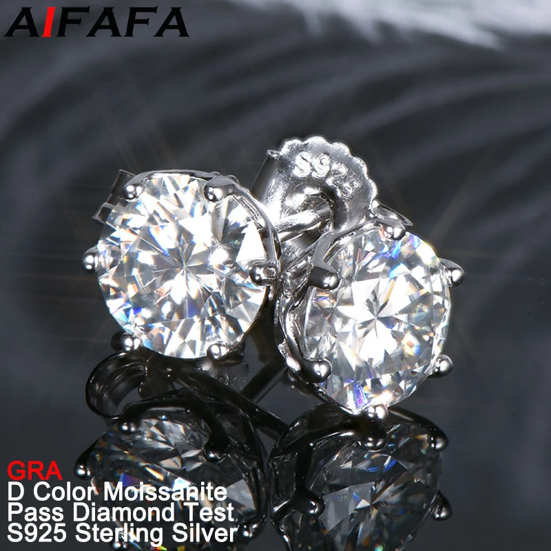 

Женские и мужские серьги-кольца AIFAFA, из серебра 100% пробы, 1 карат