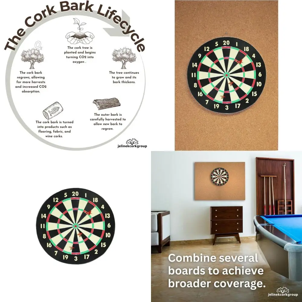 

Cork Dartboard Backing Protector, 36 x 24 x 0.5, Wall Guard