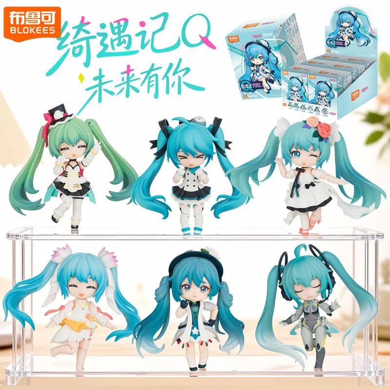 

Конструктор Hatsune Miku Blokees MIKU WITH YOU 2017-2024: Сборная фигурка-игрушка из ПВХ по мотивам аниме, коллекционная серия, подарок