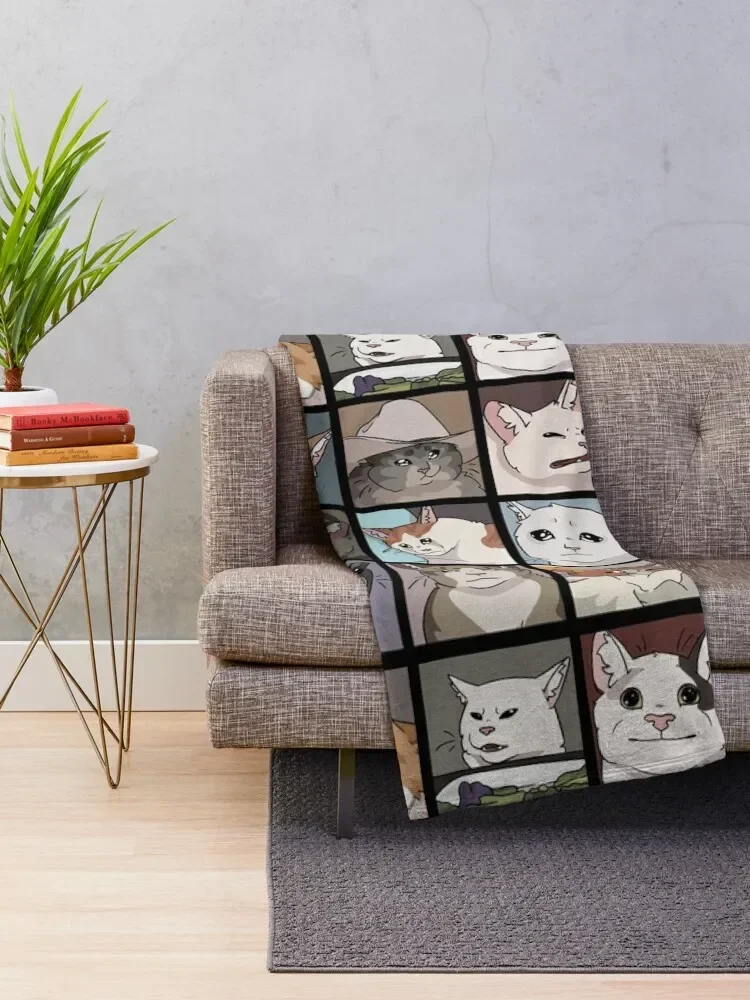 Meme Cats 2.0 Throw Blanket cosplay anime Designers Personalized Gift Blankets