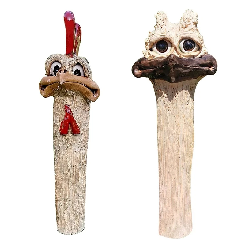 1Pc Fun  Chicken Garden Decoration This Funny Chicken Will Liven Up Your Garden Funny Long