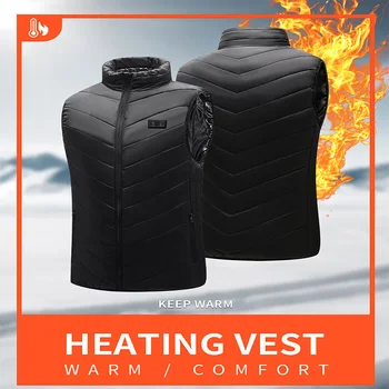 21 Heated Vest Zones Electric Heated Jackets Men Women Sportswear Heated Coat Graphene Heat Coat USB Heating Jacket For Camping 3