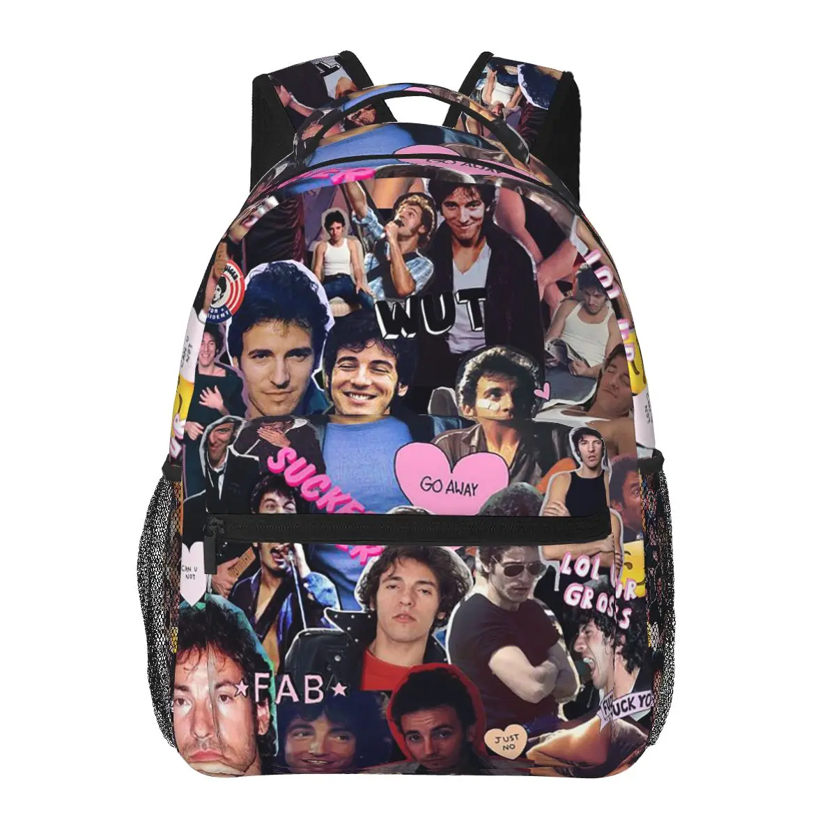 Bruce Springsteen And The E Street Band Tour Student Backpack School Bag Daypack for Boys Girls Fashion Bookbag Shoulder Bags