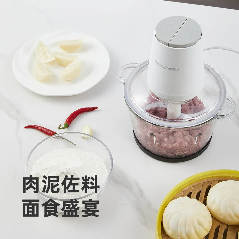 Electric Meat Grinder Household Multi-functional Cooking Mixer Stuffing Garlic Puree Pepper