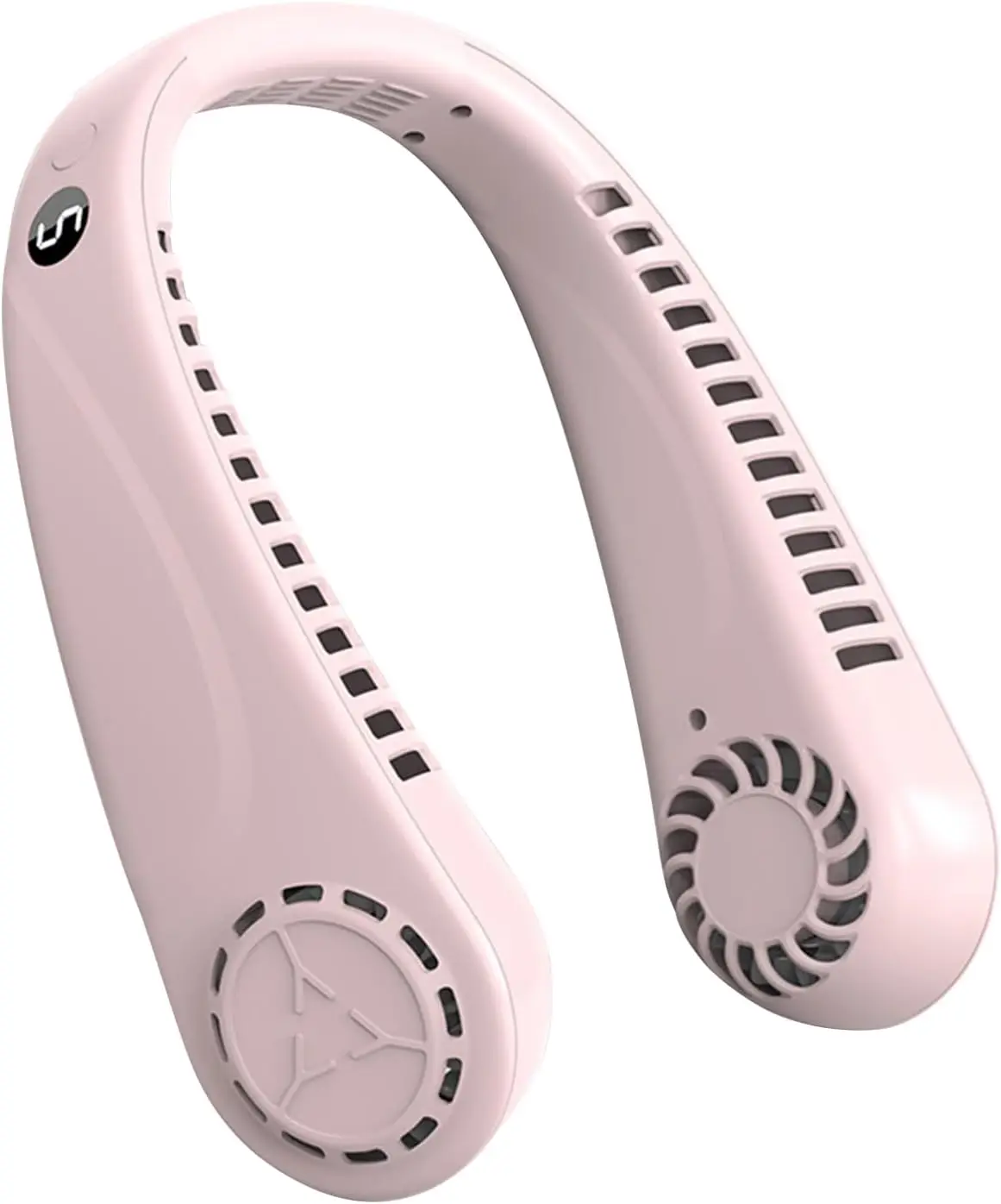 

Bladeless Hanging Neck Fan with Screen Display, 5 Speeds, USB Rechargeable, 360° Cooling for Work Travel Sports