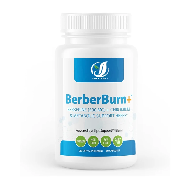 

Berberine supplements, magnesium and chromium capsules, for daily health and energy, essential nutrients for health, 60 capsules