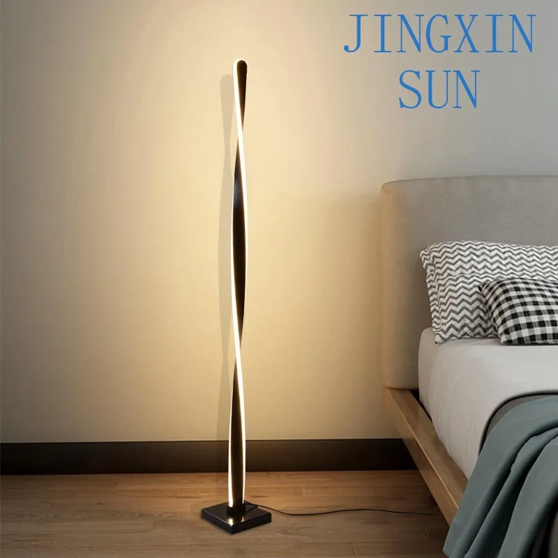 Modern simple bedroom bedside vertical floor lamp creative fashion living room sofa side atmosphere feeling floor lamp