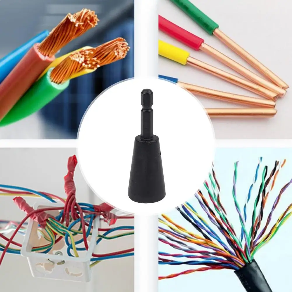 Durable Wire Twister Heavy Duty Drill Wire Twister Tool Metal Electrical Wire Nut Connector Hex Shank Cable Twisting for Power