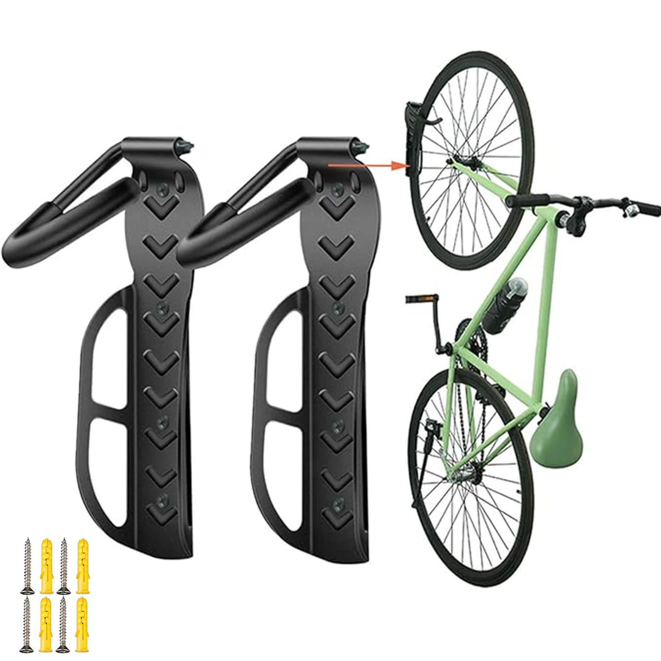 Bicycle Wall Fixed Hook, Suitable for All Mountain Bikes and Folding Bikes, Sturdy and Durable, Essential for Bike Shops