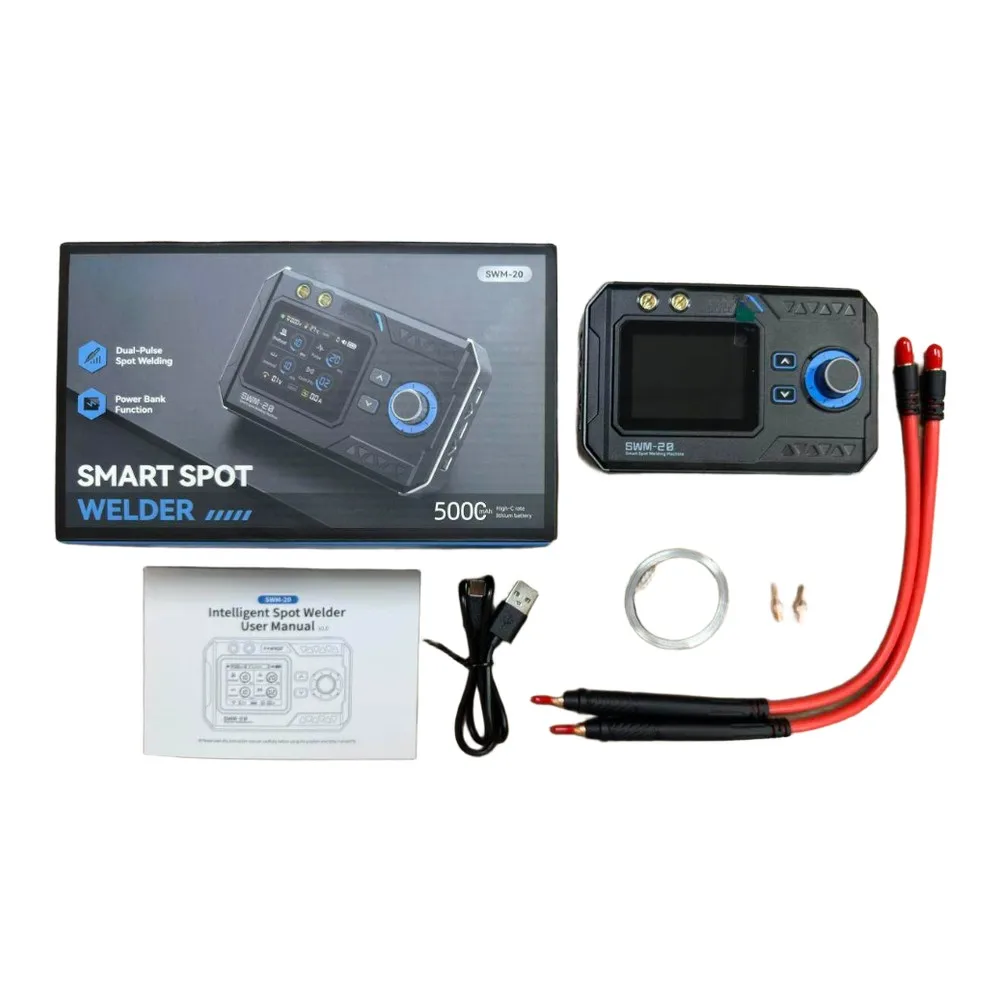 

SWM-20 Dual Pulse Spot Welding Machine Handheld For Mini 1200A Spot Welding Pen For Test Measurement Tool Accessory