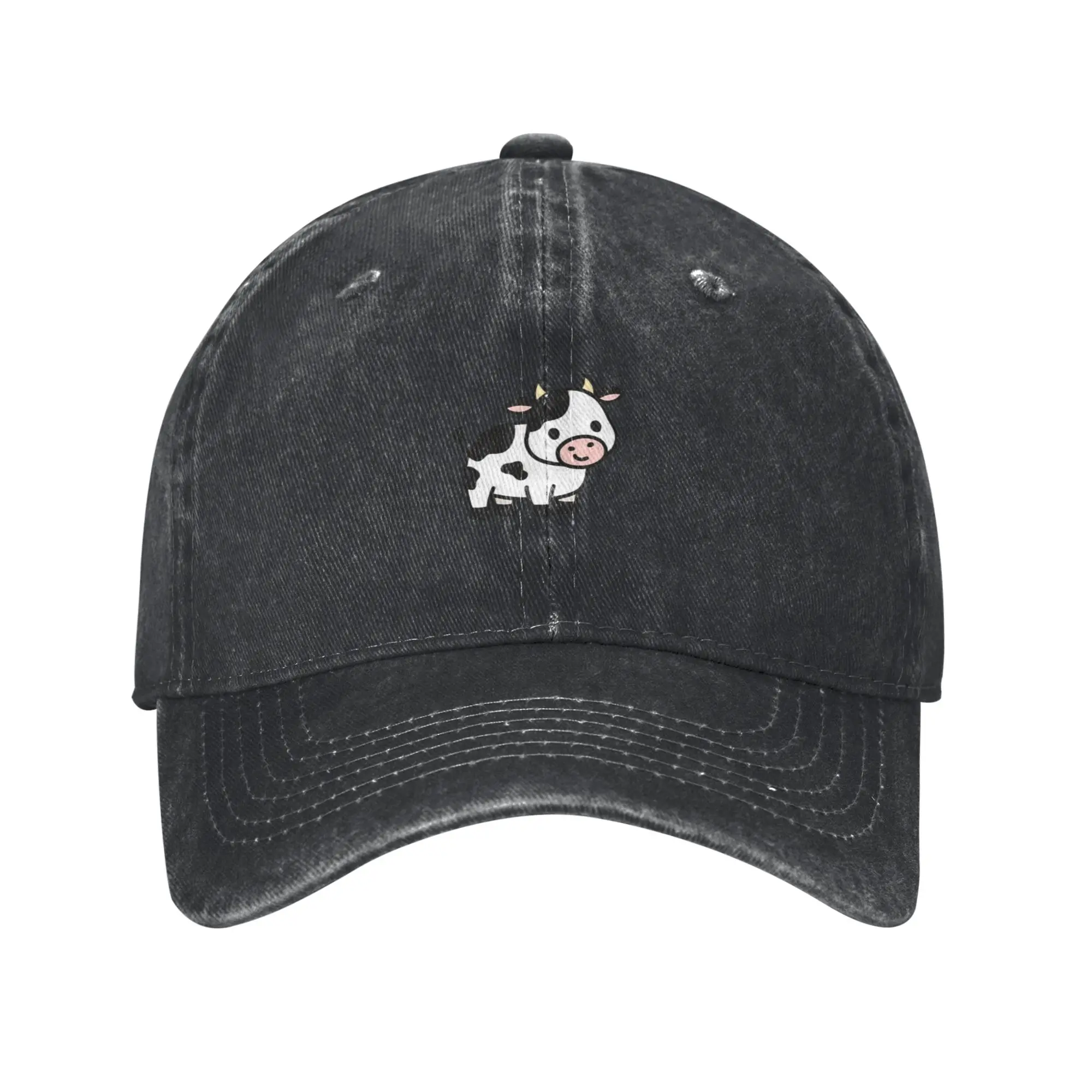 Cow Fashion Baseball Cap  Relaxed Fit Summer Woman Cap  Music Festival Summer Woman Cap