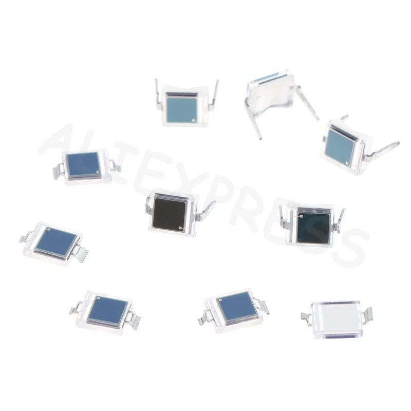 5Pcs Photodiode BPW34S BPW34 Surface Mount/Direct Plug-in SMD-2/DIP-2 Silicon PIN Photodiode Infrared Receiver Tube