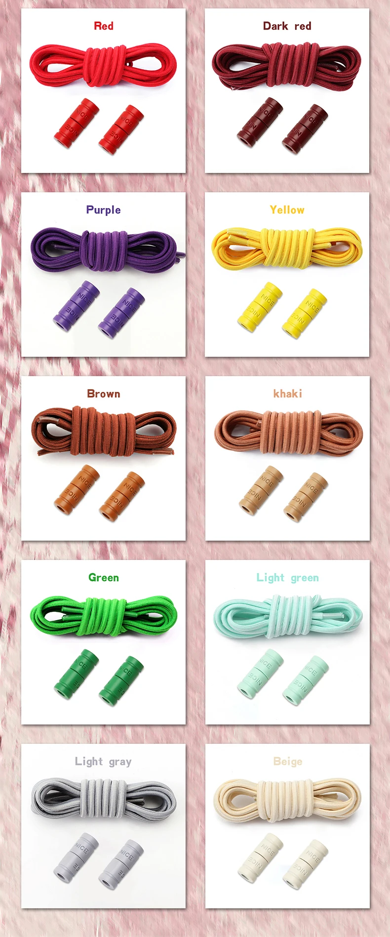 Elastische Schnürsenkel ohne Binden, mit Metallschnalle, für Sneaker und flache Schuhe, Schnürsenkel ohne Binden, Schuhzubehör für Kinder und Erwachsene, 1 Paar/2 Paar. – Detail 9