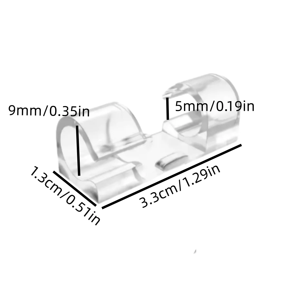 Self Adhesive Cable Management Clip Cable Protector Winder Desktop Tidy Management Clips for TV USB Mouse Headset Wire Storage