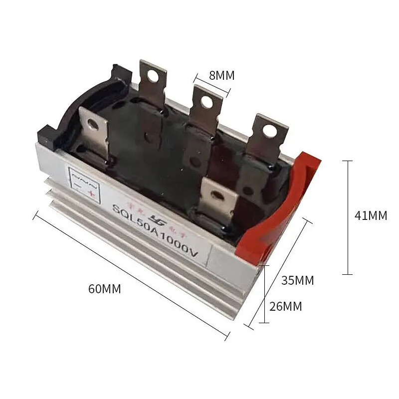 SQL 1000V High Current Three Phase Rectifier Bridge 20A 35A 50A Fast Recovery Diode Rectifier Laser Diode Module