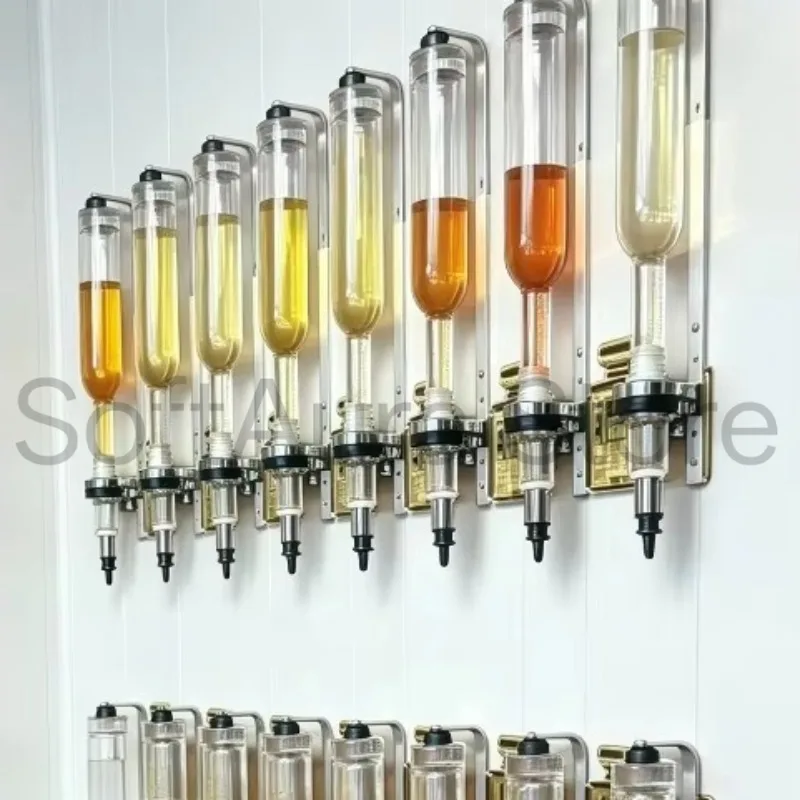 Wall Mount Essential Oil Dispenser 200ml/375ml/500ml/750ml Glass Bottle Fragrance Bar Display Accessory