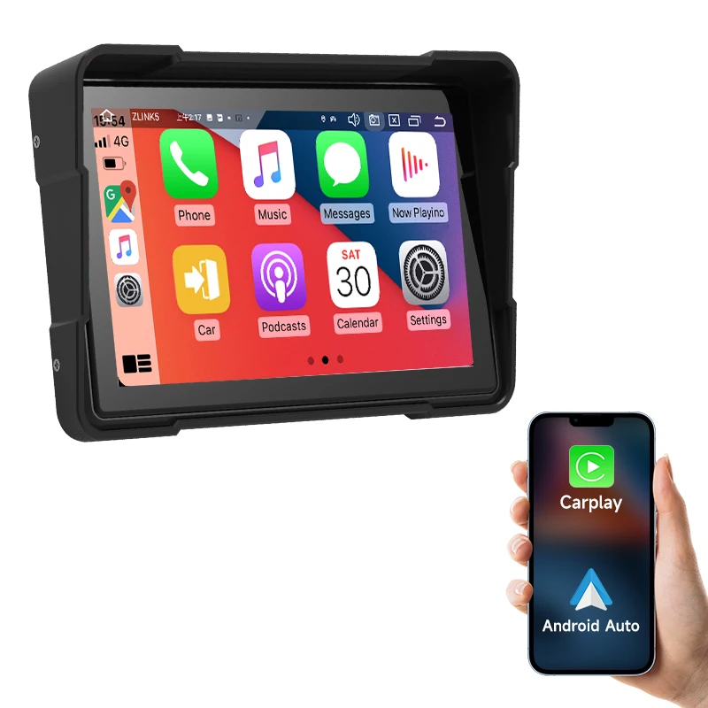 5.0 Inch Motorcycle PND Player MP5 Wireless Carplay Android Auto Mirrorlink SMT Electronic Manufacturing Auto Electronics