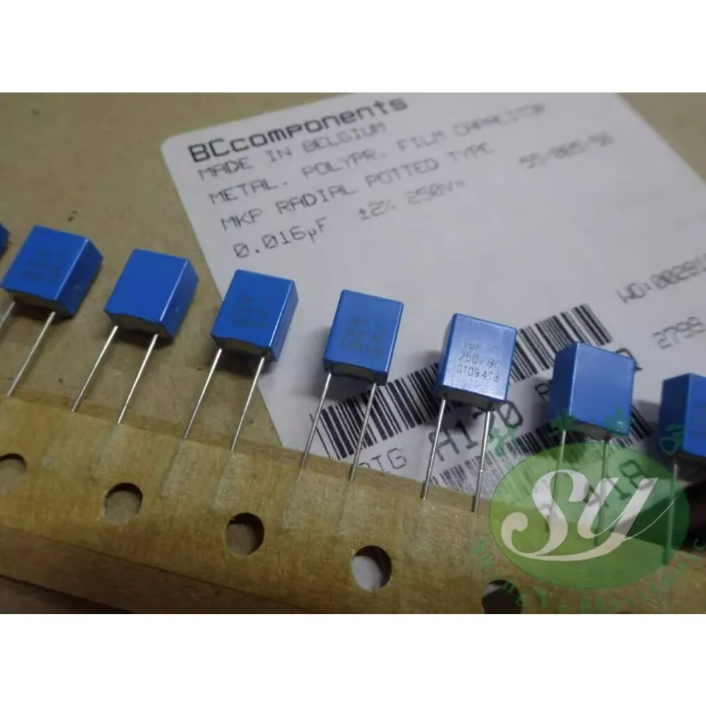 50 قطعة BC MKP418 0.016 فائق التوهج/250 فولت 16nf يستبدل 15nf 0.015 فائق التوهج مع مكثف فيلم جديد عالي الدقة 2% 5 مللي متر