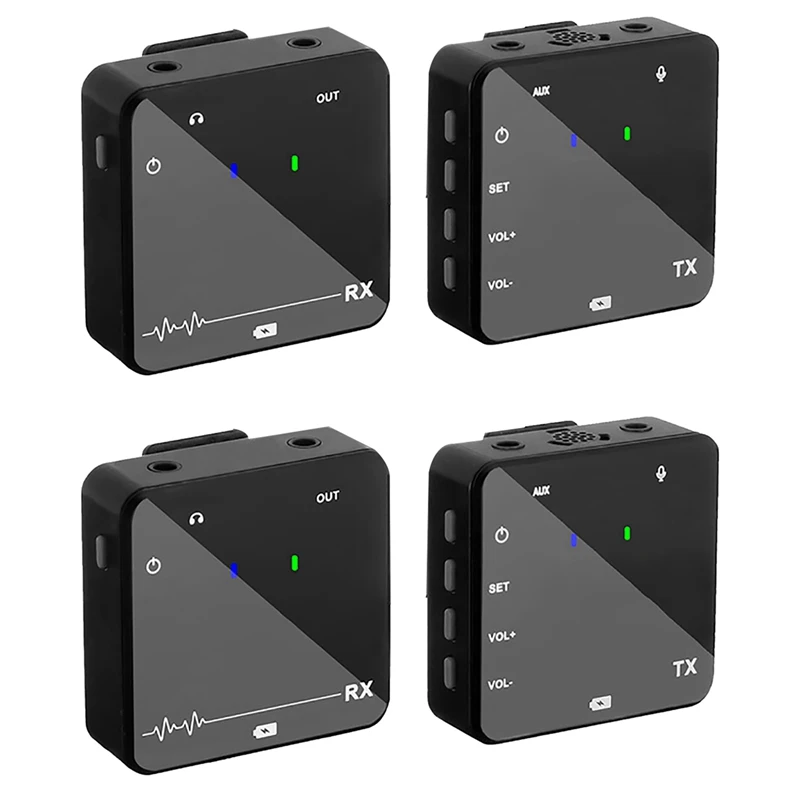 Новинка-2X беспроводной петличный микрофон монитор система профессиональный цифровой звук сценическая трансляция звук UHF передатчик приемник