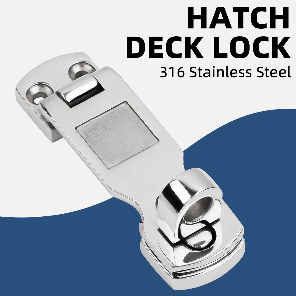 1Pcs 316 Stainless Steel Anti-Rattle Boat Locker Latch Fastener Clamp Buckle Hook Marine Hardware Accessories