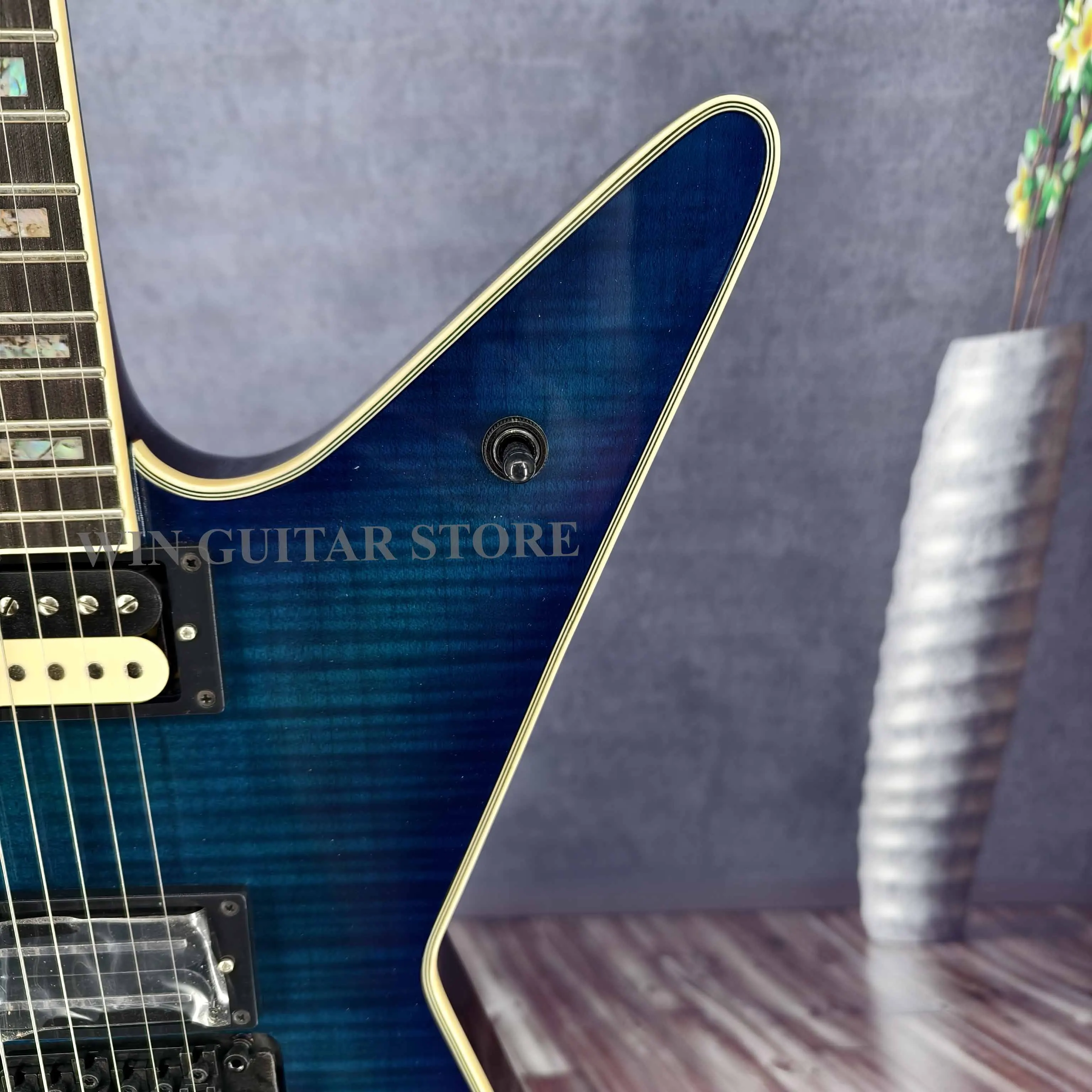 Washburn Dimebag Darrell Signature Model Blue Electric Guitar FR US warehouse Christmas gift Free Shipping