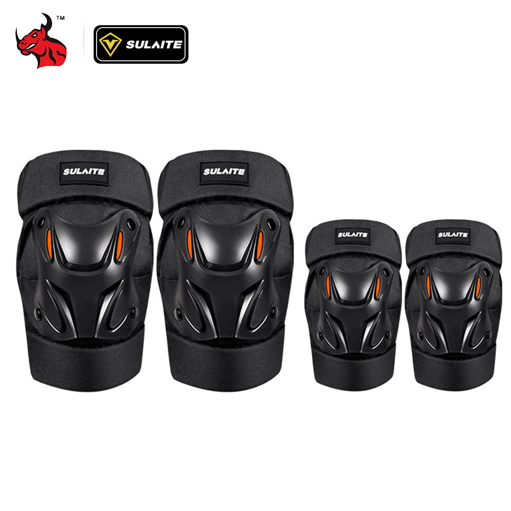 

Motorcycle 4-piece Set Kneepad Elbow Pads Outdoor Riding Adventures Protective Gear Wear securely Shock Absorption Gear