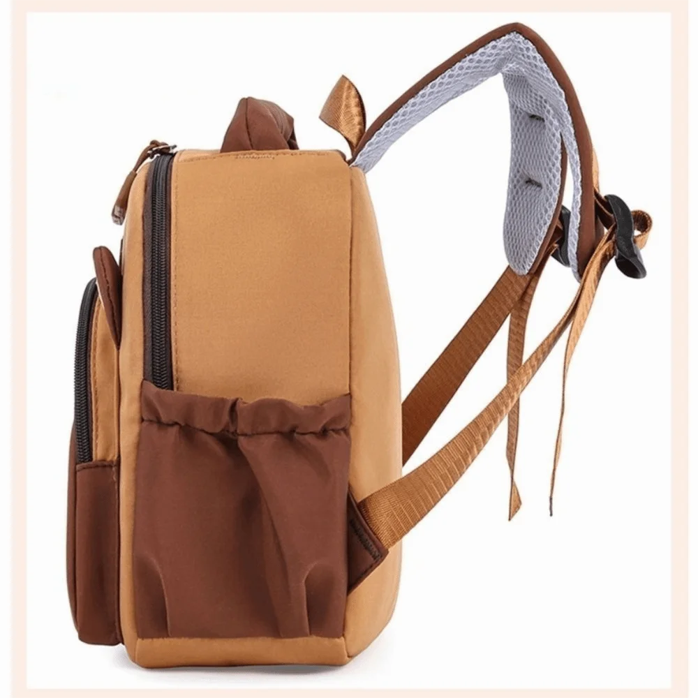 حقيبة ظهر كابيبارا خفيفة الوزن على شكل رسوم كرتونية لطيفة ذات سعة كبيرة حقيبة مدرسية كابيبارا متعددة الجيوب حقيبة ظهر لرياض الأطفال من النايلون #5