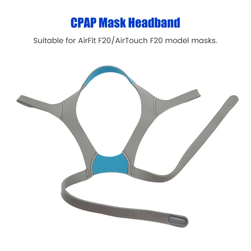 CPAP Elastic Anti-snoring Headband Washable Respirator Mask Head Belt Universal Face Nasal Mask Strap for AirFit F20/AirTouchF20