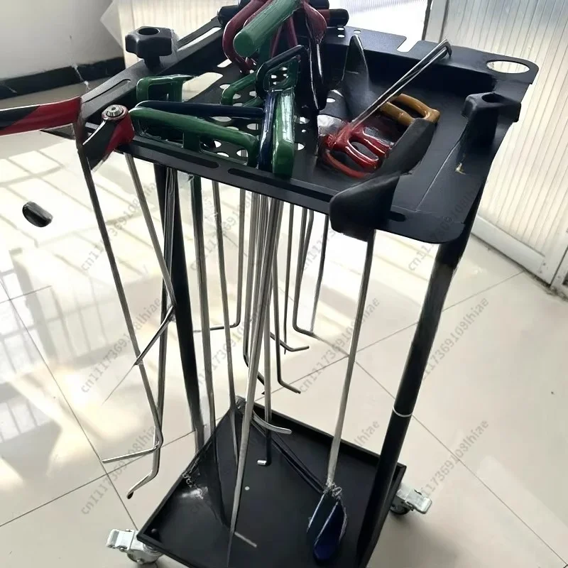 Car Dent Repair New Tool Cart, Storage Hook, Pulley Mobile Adjustable Dent Repair Parts