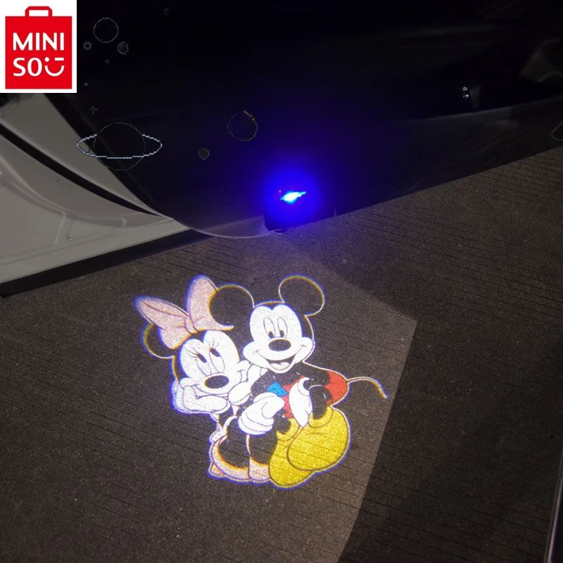 

MINISO Disney Mini Donald Duck Charging Wireless Welcome Light Atmosphere Projection Door Light Sensing Accessories