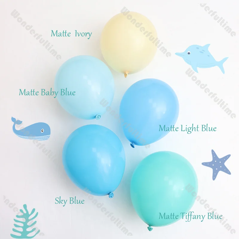 5/10/12/18inch Sky Blue Latex Balloons Girl Baby Shower Happy Birthday Kids Party Decor Gender Reveal Wedding Anniversary Globos