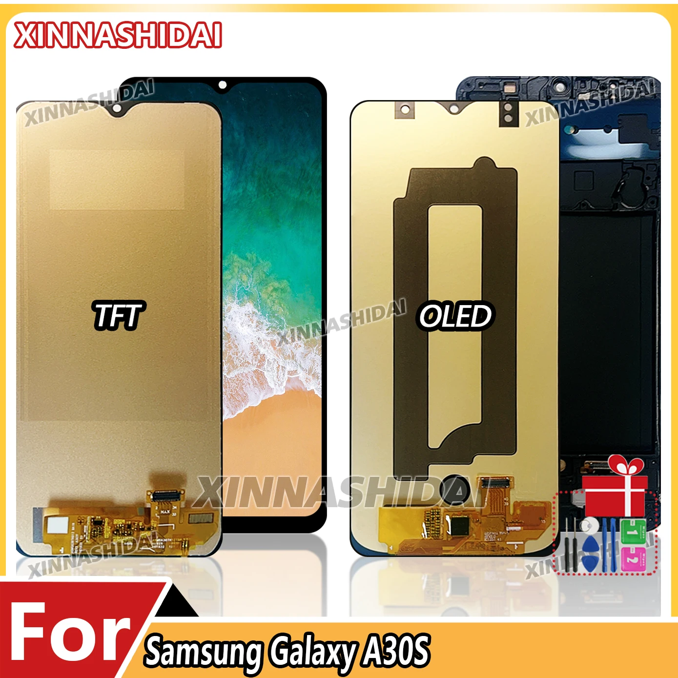 6,4'' OLED LCD Touch Screen für Samsung A30S A307F A307FN A307G A307YN LCD Display Touch Screen Rahmen